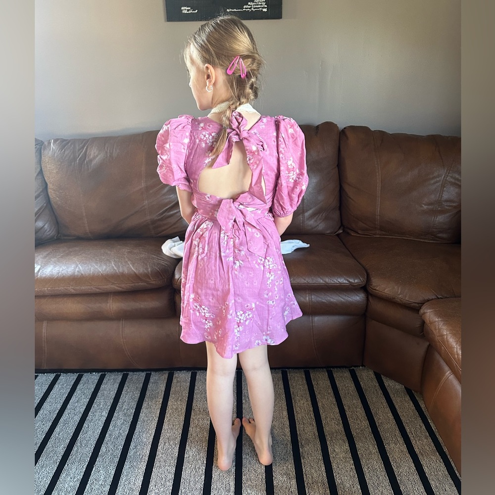 Girls Tie Back Dress